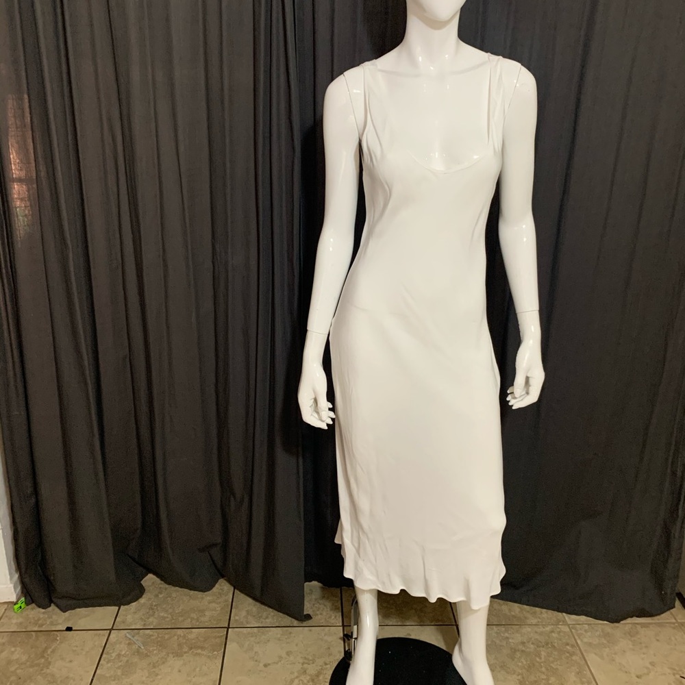 Midi white dress